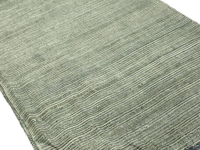 平和屋着物▼男性 和装小物 兵児帯2点 紬地 斜縞 縞 正絹 逸品 AABK4181ay