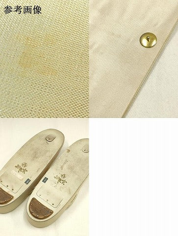 平和屋着物▼和装小物 和装バッグ・草履セット おき宗 クラッチバッグ 金糸 逸品 AABK4202ay