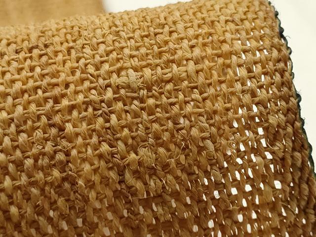 平和屋本店●古代原始布 科布 和装小物 暖簾 染色作家 菅原匠 藍染 蕨に揚羽蝶 間仕切り 上代48万 逸品 未使用 AABK4233ay