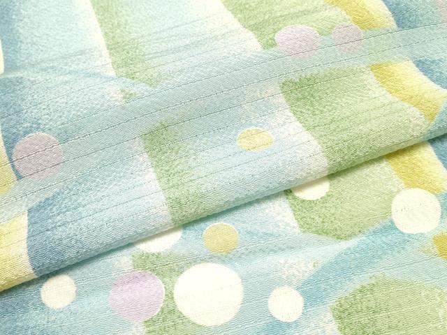 平和屋着物●和装小物 風呂敷 露芝 縞 えり善扱い 共箱付き 逸品 AABK4256ay