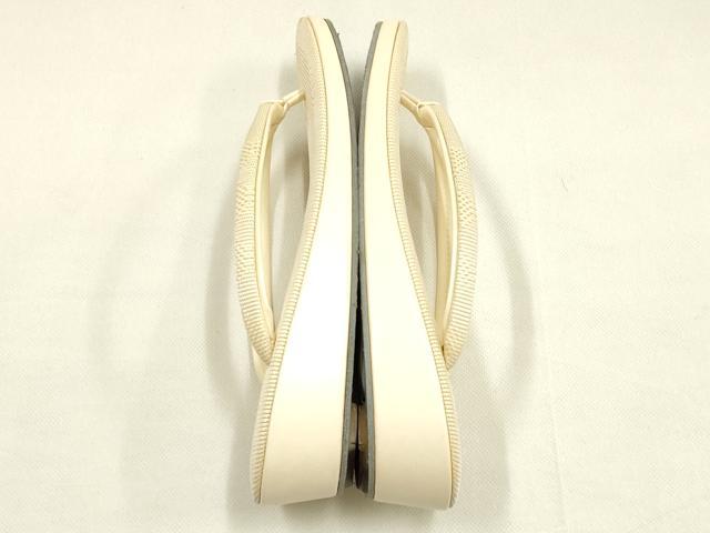 平和屋着物*夏物 和装小物 和装草履 心斎橋 てんぐ アイボリー 逸品 AABK4278ay