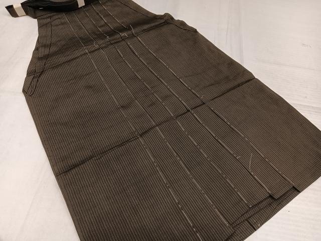 平和屋着物●男性 馬乗り袴 縞 正絹 逸品 未使用 AABK4283ph