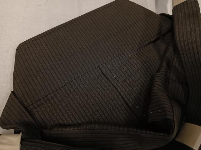 平和屋着物●男性 馬乗り袴 縞 正絹 逸品 未使用 AABK4283ph