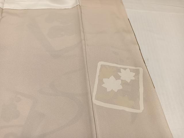 平和屋着物●豪華色留袖 作家物 駒刺繍 色紙草花文 金彩 正絹 逸品 未使用 AABK4306ph