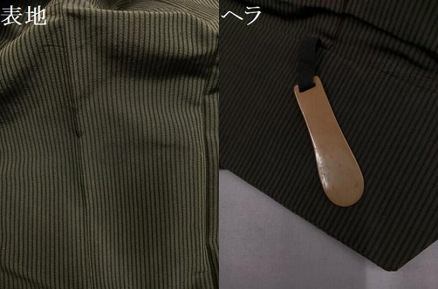 平和屋着物●男性 馬乗り袴 縞 正絹 逸品 AABK4320ph