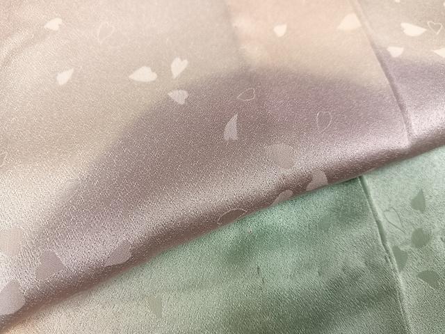 平和屋着物●振袖用長襦袢 無双仕立て 重ね山文 暈し染め 正絹 逸品 AABK4405ph