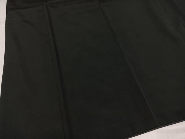 平和屋着物●男性 黒紋付・羽織セット 正絹 逸品 AABK4431ph