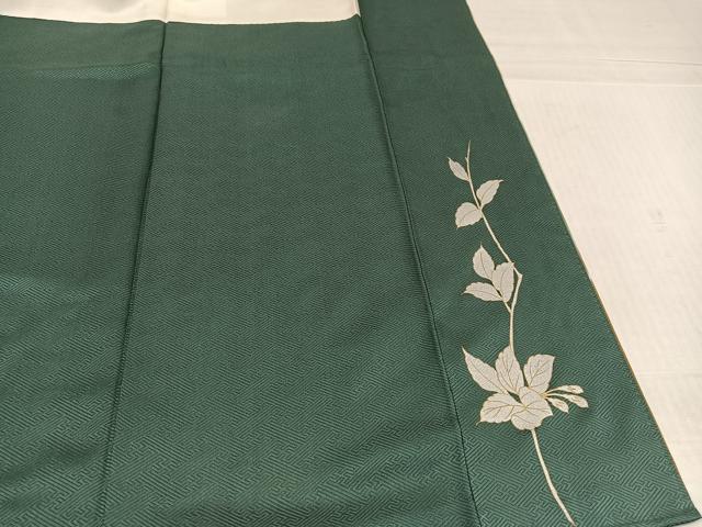 平和屋着物●訪問着 螺鈿 草花文 暈し染め 金銀彩 正絹 逸品 AABK4434ph