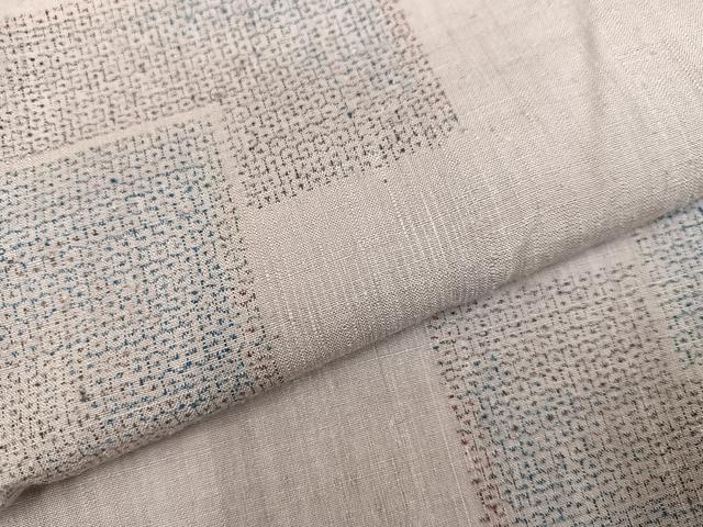 平和屋着物●本場結城紬 重要無形文化財 飛び亀甲 色紙重ね文 正絹 逸品 AABK4438ph