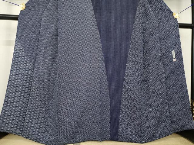 平和屋着物●藍染工房・こんや 全国阿波藍染染織作家協会会員 松本輝夫 訪問着 吉祥文 正絹 逸品 AABK4443ck