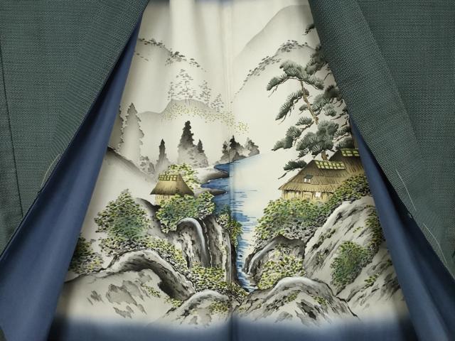 平和屋着物●男性 本場大島紬 アンサンブル 100亀甲 総詰め 山田実作 証紙付き 正絹 逸品 AABK4448ck