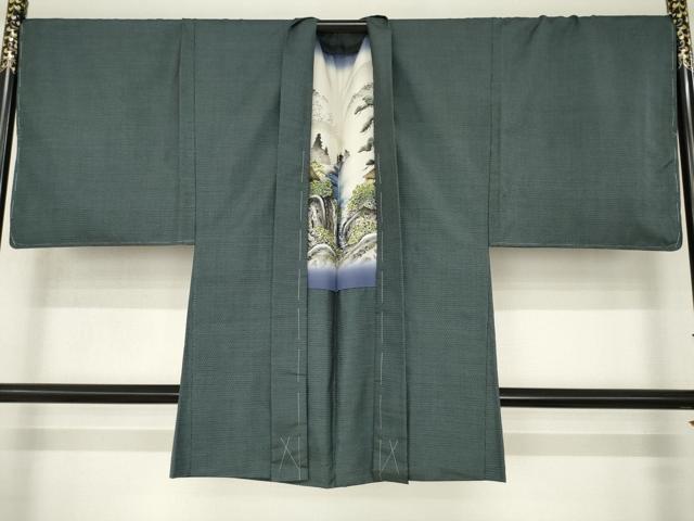 平和屋着物●男性 本場大島紬 アンサンブル 100亀甲 総詰め 山田実作 証紙付き 正絹 逸品 AABK4448ck