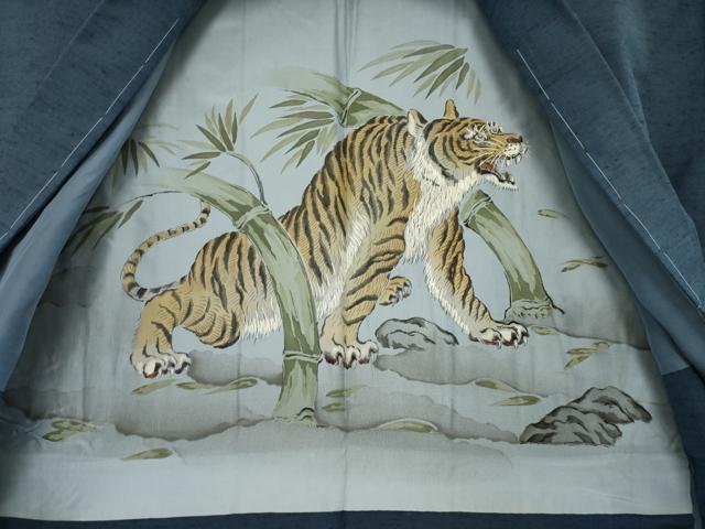 平和屋着物●男性 紬 アンサンブル 色無地 青褐色 やまと誂製 正絹 逸品 AABK4450ck