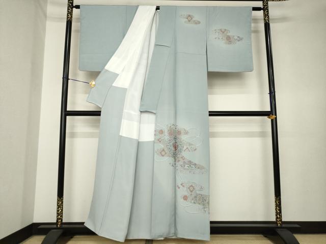 平和屋着物●訪問着 総刺繍 中国三大刺繍 汕頭刺繍 スワトウ刺繍 エ霞鳳凰花文 正絹 逸品 AABK4466ck