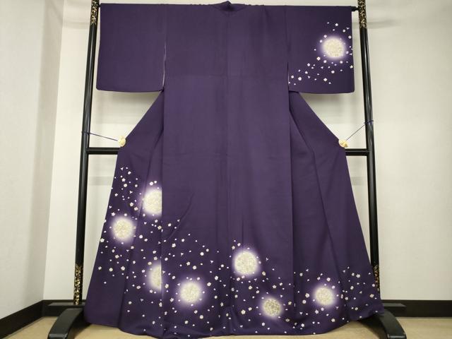 平和屋着物●訪問着 総刺繍 花丸文 ほたる暈し ますいわ屋扱い 正絹 逸品 AABK4493ck