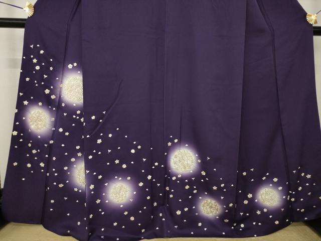 平和屋着物●訪問着 総刺繍 花丸文 ほたる暈し ますいわ屋扱い 正絹 逸品 AABK4493ck