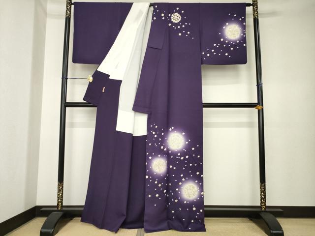 平和屋着物●訪問着 総刺繍 花丸文 ほたる暈し ますいわ屋扱い 正絹 逸品 AABK4493ck
