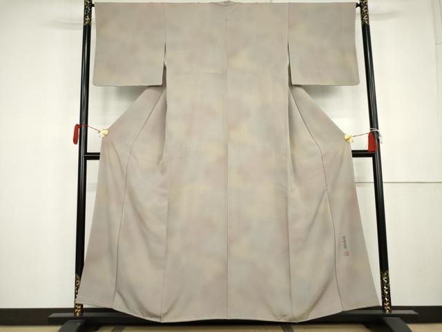 平和屋着物●横井孝章 小紋 霞文 暈し染め 正絹 逸品 AABK4527cs