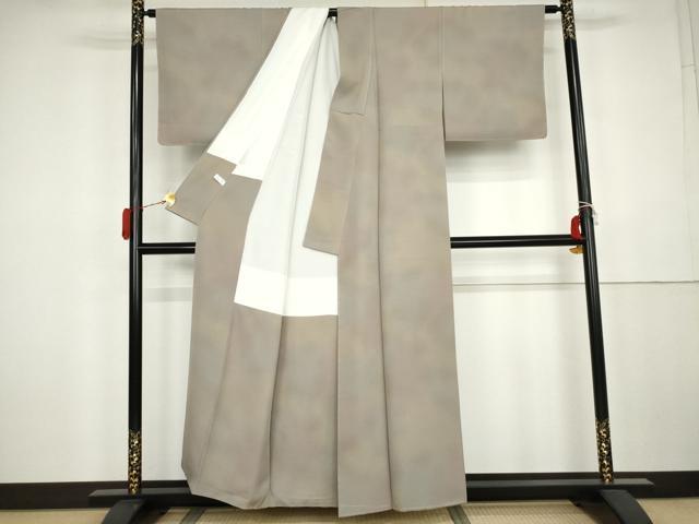 平和屋着物●横井孝章 小紋 霞文 暈し染め 正絹 逸品 AABK4527cs