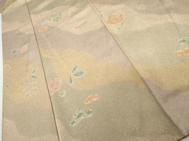 平和屋着物●上質な小紋 道長花松文 金彩 正絹 逸品 AABK4530cs