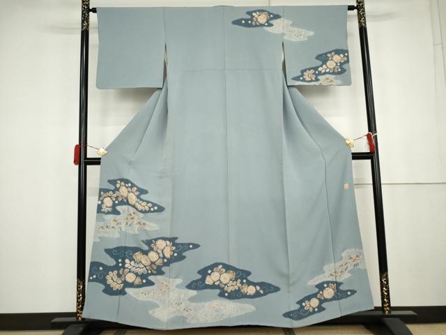平和屋着物●十日町 名門 滝泰謹製 訪問着 辻が花 絞り 正絹 逸品 AABK4540cs