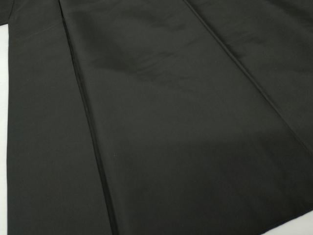 平和屋着物●男性 黒紋付・羽織セット 正絹 逸品 AABK4575cs