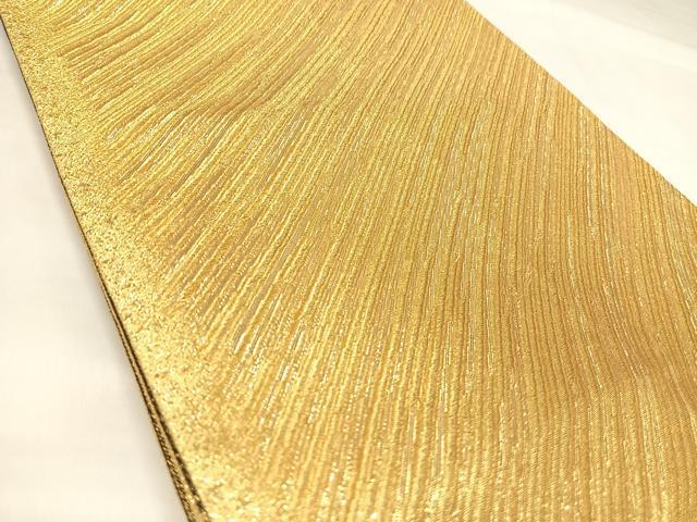 平和屋着物◎両面六通柄袋帯 舞蝶文 金糸 正絹 逸品 AABK4719yx