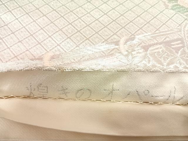 平和屋着物◎六通柄袋帯 煌きのオパール 几帳花鳥文 金銀糸 正絹 逸品 AABK4898yx