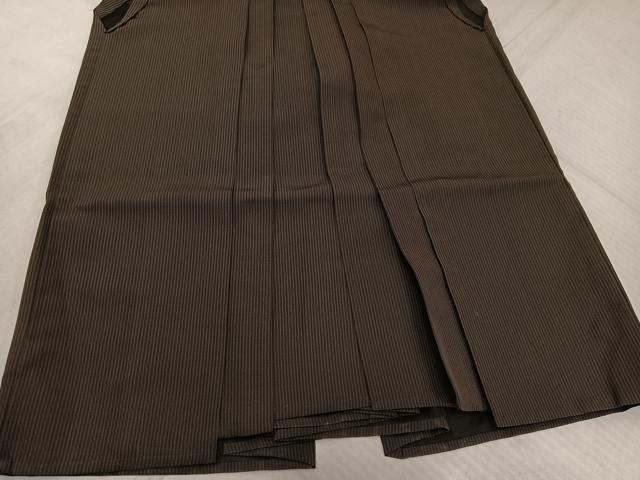 平和屋着物●男性 馬乗り袴 縞 正絹 逸品 AABK5213ph