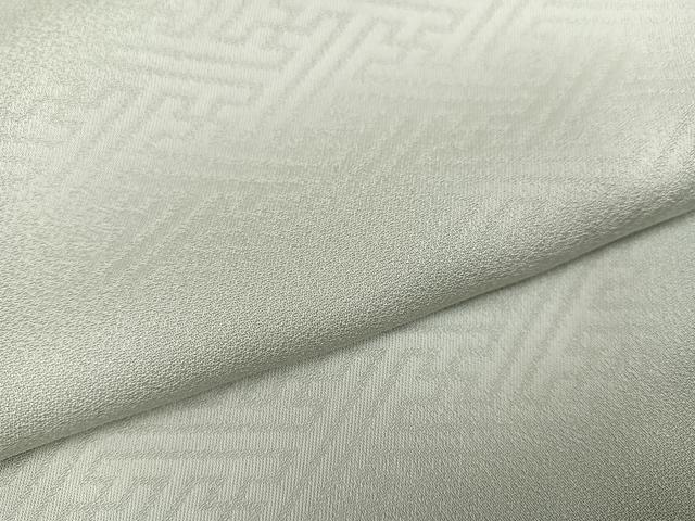 平和屋着物●上質な色無地 紗綾形地紋 蕎麦切色 正絹 逸品 未使用 AABK5233ph
