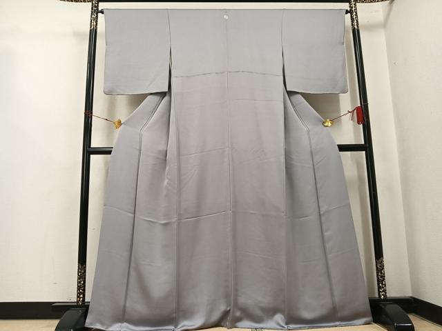 平和屋着物●上質な色無地 霞色 正絹 逸品 AABK5235ph
