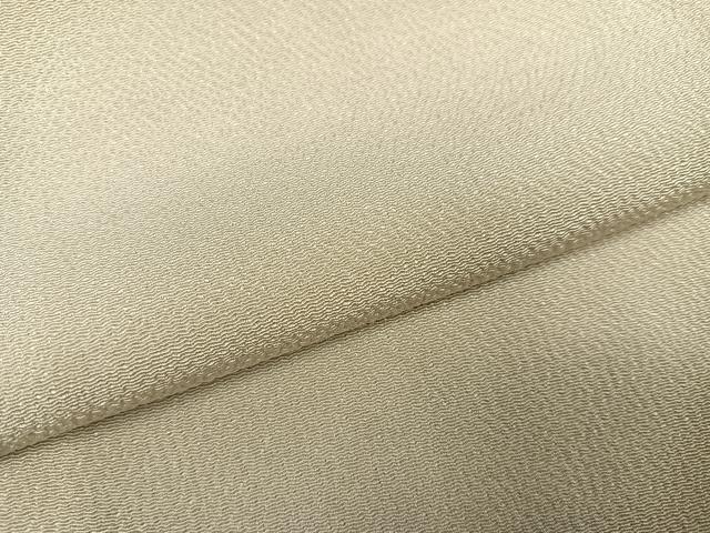 平和屋着物●上質な色無地 白橡色 正絹 逸品 未使用 AABK5238ph