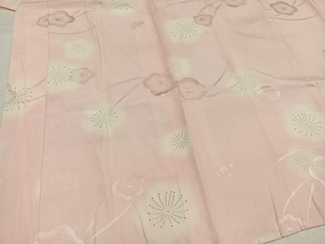 平和屋着物●長襦袢 袷 梅 暈し染め 正絹 逸品 未使用 AABK5303ph