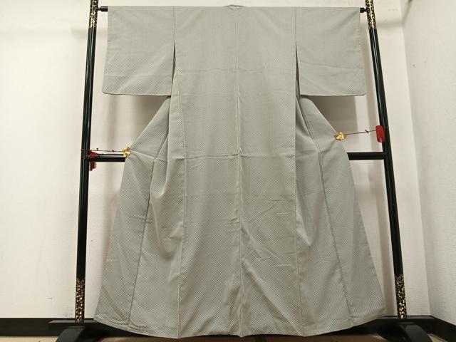 平和屋着物●お召 鹿の子文様 正絹 逸品 AABK5309ph