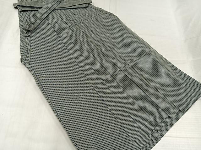 平和屋着物●男性 行灯袴 縞 正絹 逸品 AABK5312ph