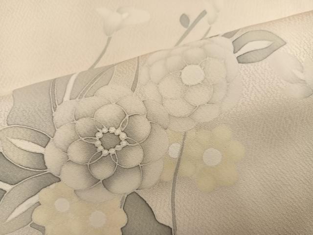 平和屋着物●訪問着 草花文 正絹 逸品 AABK5343ph