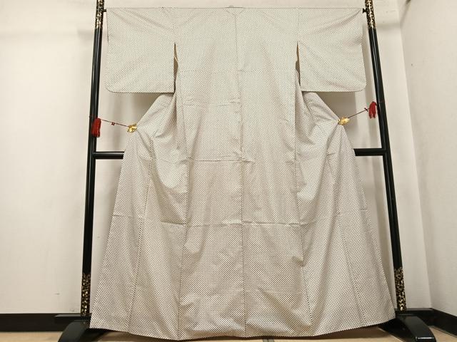 平和屋着物●本場大島紬 染大島 井桁絣 正絹 逸品 AABK5348ph