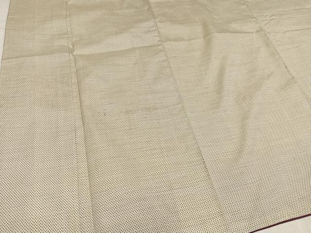 平和屋着物●本場大島紬 白大島 一元絣 正絹 逸品 AABK5350ph