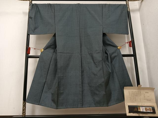 平和屋着物●男性 本場大島紬 100亀甲 総詰め 森義久作 証紙付き 正絹 逸品 未使用 AABK5355ph