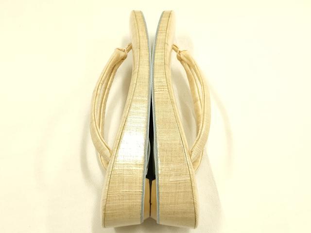 平和屋着物*夏物 和装小物 和装草履 麻 逸品 未使用 AABK5404ay