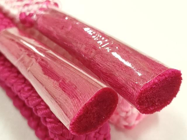 平和屋着物●和装小物 帯締め・帯揚げセット 平組 暈し 霞地紋 逸品 未使用 AABK5419ay