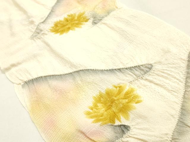 平和屋着物●和装小物 帯締め・帯揚げセット 平組 絞り 霞花文 乱菊 暈し 逸品 未使用 AABK5420ay