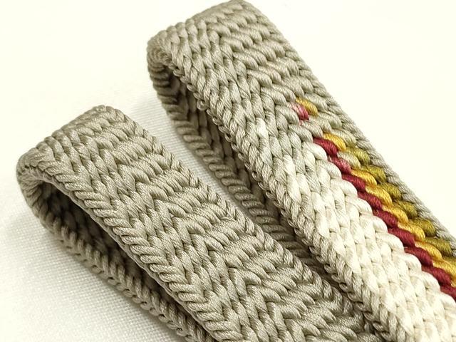 平和屋着物●無形文化財 江戸組紐 五嶋紐 帯締め 平組 あい美苑 逸品 新品 AABK5463ay