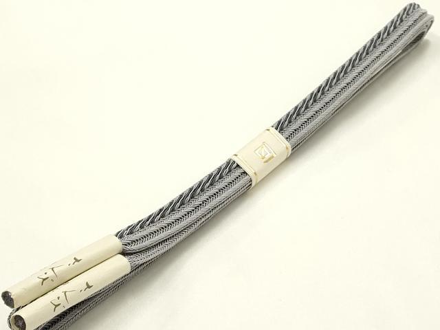 平和屋着物*夏物 和装小物 上質な帯締め 平組 レース組 さんび謹製 正絹 逸品 未使用 AABK5467ay