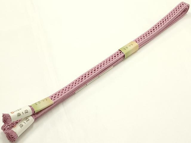 平和屋着物*夏物 和装小物 上質な帯締め 平田ひも 紐一條 レース組 撚り房 正絹 逸品 未使用 AABK5472ay