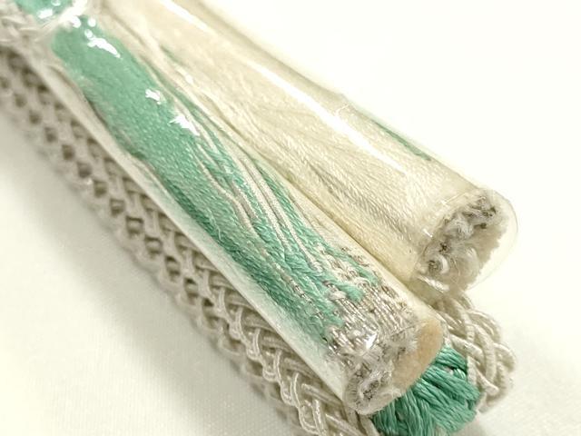 平和屋着物*夏物 和装小物 上質な帯締め レース組 銀糸 暈し 木箱付き 逸品 未使用 AABK5474ay