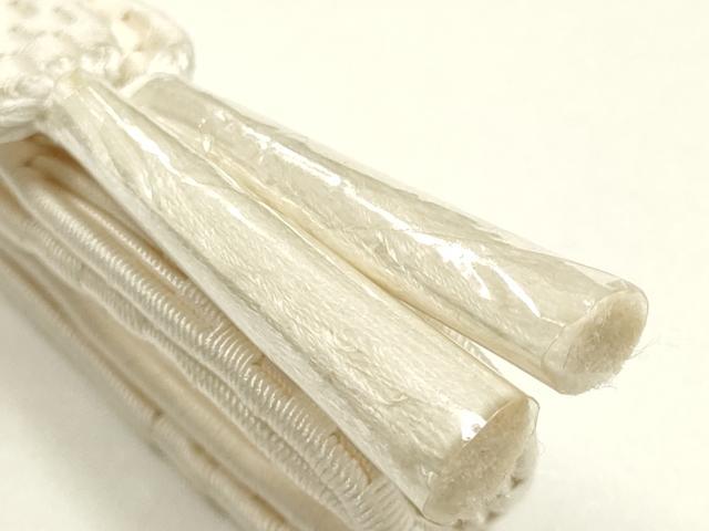 平和屋着物*夏物 和装小物 上質な帯締め 大正十四年創業 和装小物の老舗 三ッ杵印 紐の渡敬 レース組 逸品 未使用 AABK5479ay