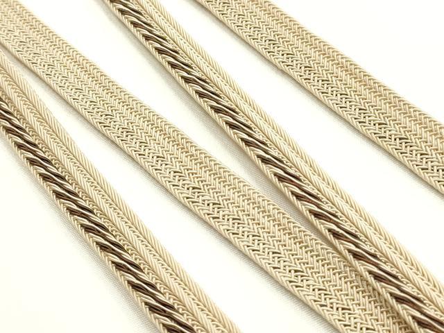 平和屋着物*夏物 和装小物 上質な帯締め2本セット レース組 撚り房 逸品 AABK5484ay