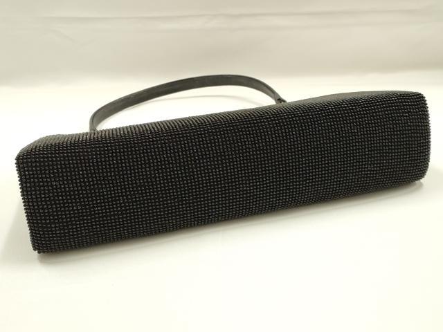 平和屋着物●和装小物 和装バッグ ハンドバッグ ビーズバッグ 黒珊瑚 逸品 AABK5492ay