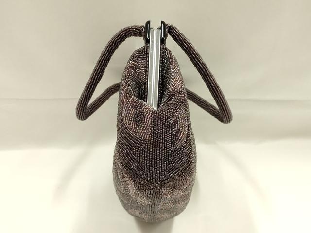 平和屋着物●和装小物 和装バッグ ハンドバッグ ビーズバッグ 蔦草花文 逸品 AABK5501ay